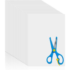 FSWCCK 20 ورقة مقاس A4 شريط أبيض مزدوج الجوانب، 8.3 بوصة × 11.5 بوصة، شريط لاصق للحرف الفنية، شريط لاصق قوي للفن/الحرف اليدوية/شريط ديكور المنزل مع بطانة بيضاء in Kuwait