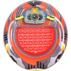 بانزاي 34179 أكوا بلاست، قارب ممتص للصدمات مزود بمحرك قابل للنفخ لحمام السباحة، لعبة مياه عائمة مع مسدس رش الماء للأطفال من سن 5 إلى 10 سنوات in Kuwait