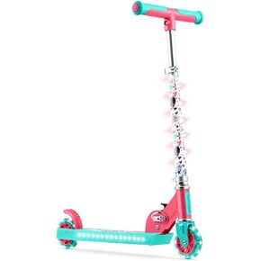 جيتسون سكوتر دفع بعجلتين من غابيز دولهاوس، مصابيح LED على الجذع وعجلات مضيئة، اطار خفيف الوزن، مقود قابل لتعديل الارتفاع، نظام امالة للتوجيه، الية سهلة الطي، للاعمار من 5 سنوات فما فوق، JGABY-2KIK in Kuwait