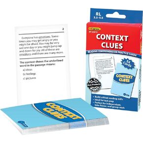 Edupress Reading Comprehension Practice Cards, Informational Text, Blue Level (EP63438) Medium in Saudi Arabia