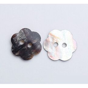 10 PCS 2 Holes Heart Star Flower Square Shaped Mother of Pearl Delicate Natural Shell Buttons for Sewing Craft Scrapbooking (Star, 11.5mm) in Kuwait