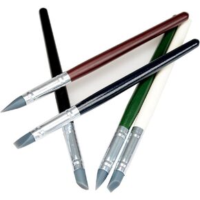 أوسيدو أدوات تشكيل الصلصال اللون التشكيل مسح النحت أدوات الفخارية طرف مطاطي فرش الطلاء حجم 6 in Kuwait