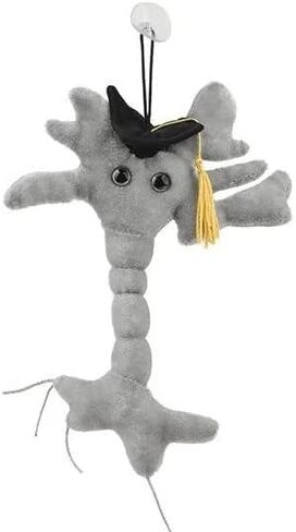 GIANTmicrobes Graduation Brain Cell Plush - Celebrate with Our Signature Brain Cell Plush donning a Graduation Cap and Tassel, Uniquely Fun Student Gift to Commemorate Achievements in Saudi Arabia