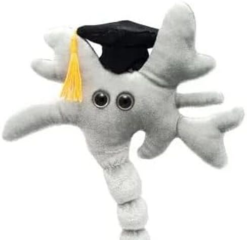 GIANTmicrobes Graduation Brain Cell Plush - Celebrate with Our Signature Brain Cell Plush donning a Graduation Cap and Tassel, Uniquely Fun Student Gift to Commemorate Achievements in Saudi Arabia