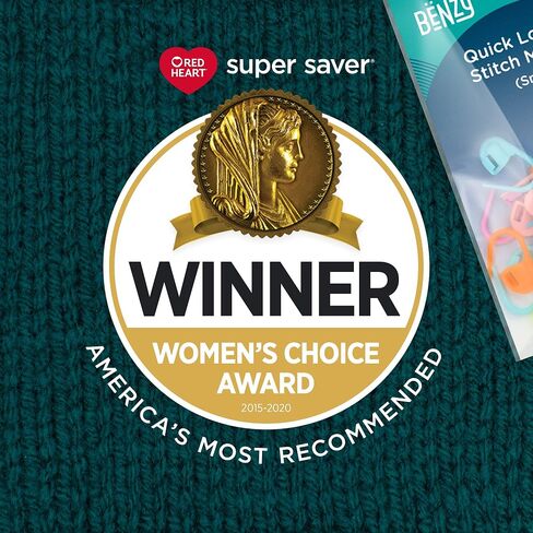 Cafe - Red Heart Super Saver Yarn 3 Pack (7oz Each) Bundled with Benzy Stitch Markers (20ct) for Knitting, Crocheting, Craft Projects, and Gifts in Saudi Arabia