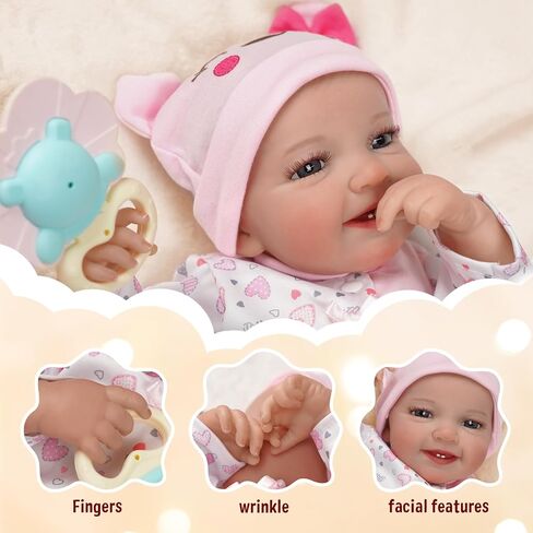 BABESIDE Reborn Baby Dolls Leen 20 Inch New Pink Clothes in Saudi Arabia