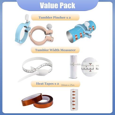 VIWOOP Sublimation Tumbler Pinch Clamps, Tumbler Pincher Tool for Sublimation Blanks, Pinch Perfect Clamps for 15 OZ 20 OZ Sublimation Straignt Tumblers in Kuwait