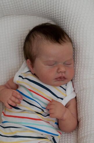 Angelbaby واقعية الوليد الطفل تولد من جديد الدمى سيليكون الفينيل كامل الجسم 19 بوصة نابض بالحياة تماما لطيف طفلة مولودة قابل للغسل الجلد الحقيقي بيبي تولد من جديد دمية الأطفال للأطفال in Saudi Arabia