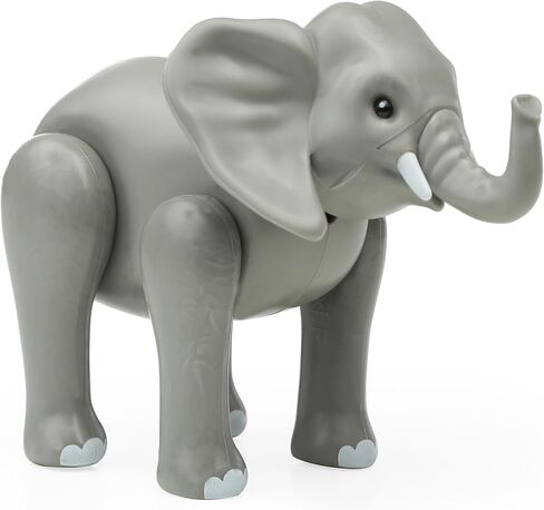 لعبة تمثال الفيل، تماثيل حيوانات سفاري كبيرة، ألعاب حيوانات حديقة حيوانات واقعية للأطفال الصغار 3-5، لعبة شخصية بلاستيكية للفيل، شخصية حيوانات برية، مجموعة لعب حيوانات سفاري للأطفال in Kuwait