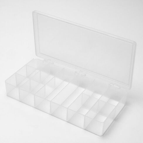 Transparent Organizer Box 12-Compartments for Beads, Craft Supplies, Jewelry, and More in Kuwait