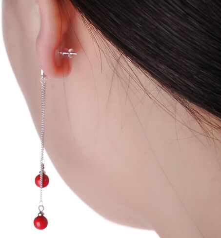 Senkary 150 زوجًا من الأقراط الخلفية المصنوعة من البلاستيك المطاطي وسدادة القرط ذات القابض الرصاصي مع وسادة، فضي، ذهبي وشفاف (50 زوجًا لكل منها) in Kuwait