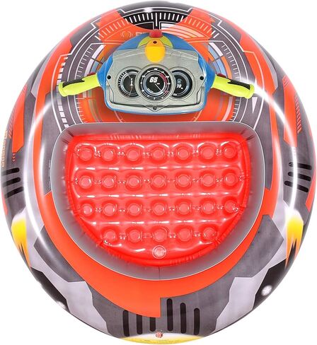 بانزاي 34179 أكوا بلاست، قارب ممتص للصدمات مزود بمحرك قابل للنفخ لحمام السباحة، لعبة مياه عائمة مع مسدس رش الماء للأطفال من سن 5 إلى 10 سنوات in Kuwait