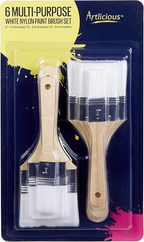 مجموعة فرش طلاء من النايلون الأبيض متعددة الأغراض من Artlicious in Kuwait