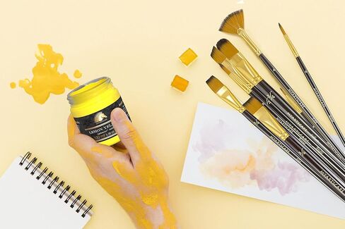 فرشاة طلاء - مجموعة من 15 فرشاة فنية للالوان المائية والاكريليك والطلاء الزيتي - لوازم فنية فاخرة من ماي ارت سكيب™ in Kuwait