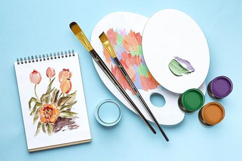 فرشاة طلاء - مجموعة من 15 فرشاة فنية للالوان المائية والاكريليك والطلاء الزيتي - لوازم فنية فاخرة من ماي ارت سكيب™ in Kuwait