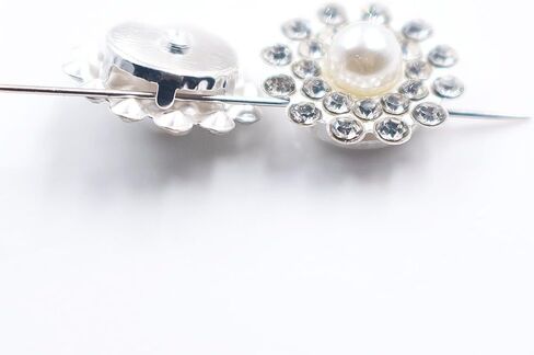 120pcs 14mm Sunflower Pearl Sew On Rhinestones Flatback Crystals Stones Trim Pearl Rhinestones Buttons Fabric Gems Sewing Accessories (crystal-gold) in Kuwait