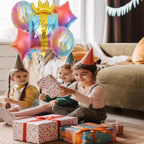 مجموعة بالونات عيد ميلاد سعيد هدية عيد ميلاد من رقائق الفويل لتزيين حفلات أعياد الميلاد للأطفال in Kuwait