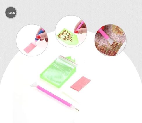 الشتاء مزرعة الخيول والقطط DIY الماس اللوحة 5D كامل جولة الماس الفن كريستال حجر الراين التطريز الفن الحديث ديكور المنزل-ديكور المكتب. (12 × 16 بوصة) in Kuwait