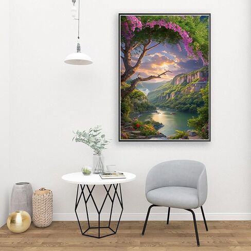 MjhRcll Paint by Number,Paint by Numbers for Adults and Beginner,DIY Acrylic Painting Kits on Canvas Paint by Number Landscape Oil Painting for Home Wall Decor16X20Inch in Kuwait