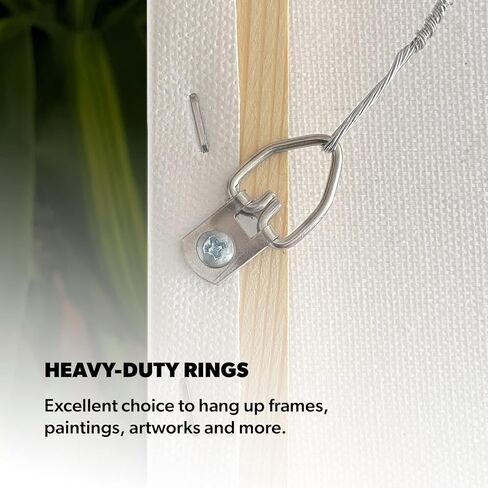 HomeDone D Ring Picture Hangers 100-Pack Heavy Duty with Screws in Kuwait