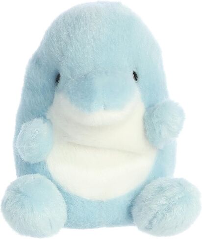Aurora® Adorable Palm Pals™ Clicks Dolphin™ Stuffed Animal - Pocket-Sized Fun - On-The-Go Play - Blue 5 Inches in Saudi Arabia