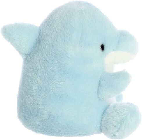 Aurora® Adorable Palm Pals™ Clicks Dolphin™ Stuffed Animal - Pocket-Sized Fun - On-The-Go Play - Blue 5 Inches in Saudi Arabia