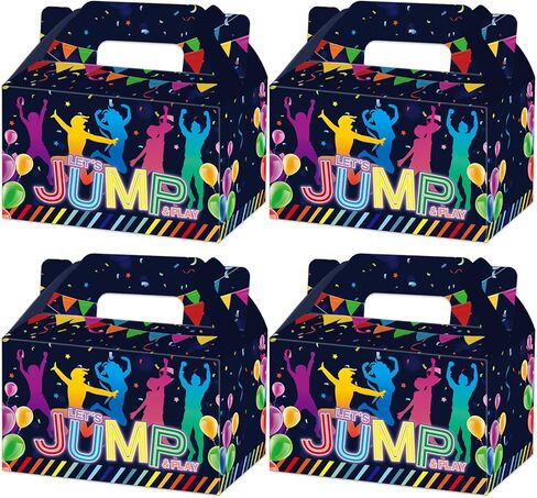 Nuwontun 16 Pieces Trampoline Jump Party Gift Boxes,Jump Birthday Party Decoration in Kuwait