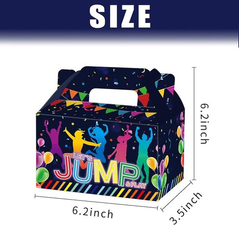 Nuwontun 16 Pieces Trampoline Jump Party Gift Boxes,Jump Birthday Party Decoration in Kuwait