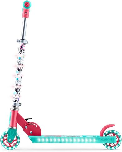 جيتسون سكوتر دفع بعجلتين من غابيز دولهاوس، مصابيح LED على الجذع وعجلات مضيئة، اطار خفيف الوزن، مقود قابل لتعديل الارتفاع، نظام امالة للتوجيه، الية سهلة الطي، للاعمار من 5 سنوات فما فوق، JGABY-2KIK in Kuwait