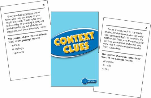 Edupress Reading Comprehension Practice Cards, Informational Text, Blue Level (EP63438) Medium in Saudi Arabia