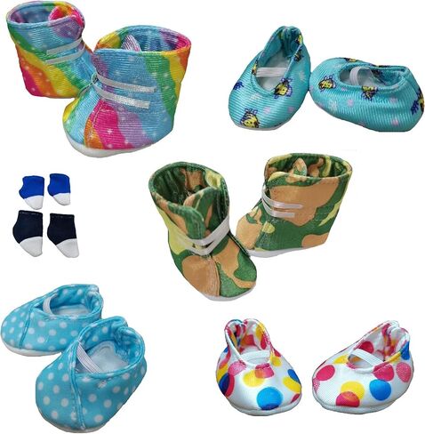 6 قطع من ملابس دمى الأطفال من واكاوفيلينغ لدمى الأطفال من 35.56 سم إلى 38.1 سم، ملابس لدمى حديثي الولادة in Kuwait