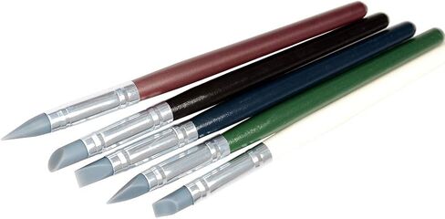 أوسيدو أدوات تشكيل الصلصال اللون التشكيل مسح النحت أدوات الفخارية طرف مطاطي فرش الطلاء حجم 6 in Kuwait