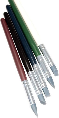 أوسيدو أدوات تشكيل الصلصال اللون التشكيل مسح النحت أدوات الفخارية طرف مطاطي فرش الطلاء حجم 6 in Kuwait