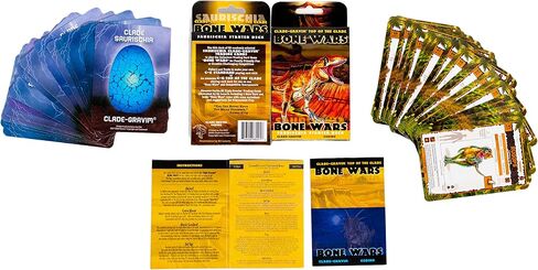 لعبة بطاقات التداول لهواة جمع الديناصورات من CLADE-GRAVIM أعلى من The Clade - Bone Wars Ornithischia 53 Card Starter Deck in Saudi Arabia
