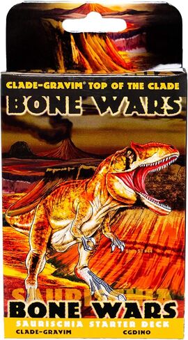 لعبة بطاقات التداول لهواة جمع الديناصورات من CLADE-GRAVIM أعلى من The Clade - Bone Wars Ornithischia 53 Card Starter Deck in Saudi Arabia