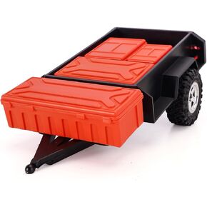 INJORA Utility Trailer with Hitch and Scale Storage Boxes for TRX4M 1/18 RC Crawler Upgrade in Saudi Arabia