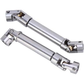 ZXYRC Stainless Steel Universal Driveshafts 110-155 mm for 1/10 SCX10 RC Car Truck Rock Crawler Upgrades - 2Pcs (110-115mm) in Saudi Arabia