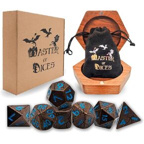 MASTER OF DICES Dnd Dice Set - Dice - Dice Set - Dnd Dice - Metal Dnd Dice - Dnd Accessorie - D&d Dice - D&d -Dungeons And Dragons Dice - D20 Dice - Polyhedral Dice Set - Dicelings - Role Playing Dice in Saudi Arabia