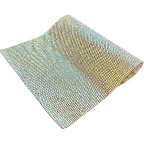 Yantuo 9.45x15.75 Inch Crystal AB Self Adhesive Rhinestone Sheets, Bling Diamond Cut Gems Sticker for DIY Decoration, Shoes,Dress, Car, Home, Photo Frame (Crystal AB)