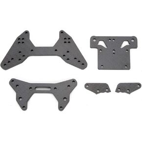 RCAWD Carbon Fiber Steering Plate Top Plate Shock Tower for Arrma 1-7 1-8 6s Blx Infraction Fireteam Mojave Felony Kraton Notorious Outcast Typhon Limitless Talion RTR/Exb Hopups Upgrade Parts in Saudi Arabia
