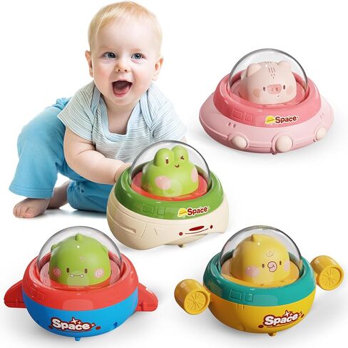 ألعاب الأطفال على شكل سيارة حيوانات من NUMBERFUN، لعبة سيارات الضغط والذهاب للأطفال الصغار من عمر 1 إلى 2 3 سنوات، هدية عيد الميلاد الأولى للأطفال الصغار الذين تتراوح أعمارهم بين 1-2 سنة، ألعاب سيارات للرضع ذات طابع فضائي لصبي وفتاة تبلغ من العمر سنة واحد in Saudi Arabia