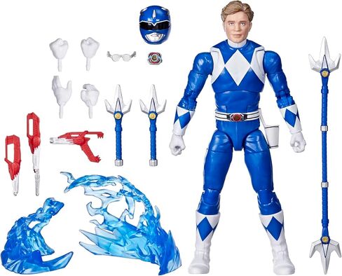 Power Rangers Lightning Collection Remastered Mighty Morphin Blue Ranger 6-Inch Action Figure, Toys for Boys and Girls Ages 4 and Up in Saudi Arabia