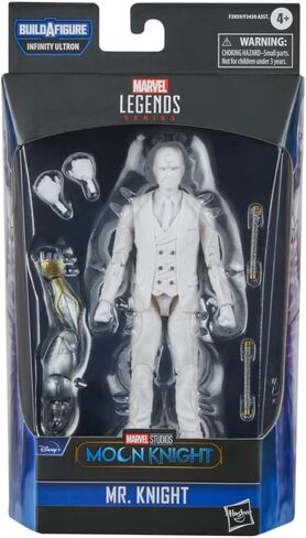 Marvel Legends Series Disney Plus Mr. Knight MCU Series Action Figure 6-inch Collectible Toy, Includes 4 Accessories and 1 Build-A-Figure Part,White in Saudi Arabia
