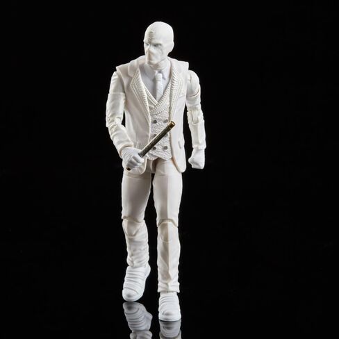 Marvel Legends Series Disney Plus Mr. Knight MCU Series Action Figure 6-inch Collectible Toy, Includes 4 Accessories and 1 Build-A-Figure Part,White in Saudi Arabia