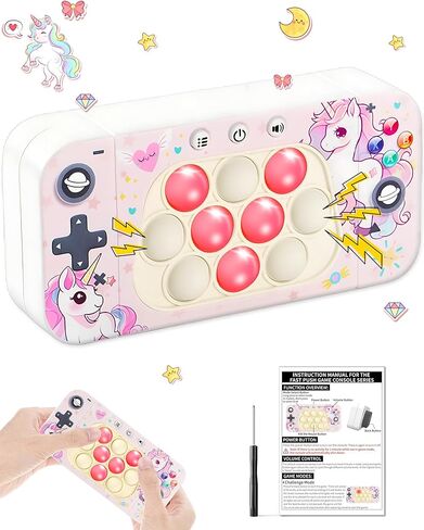 Fast Push Game Fidget Toys for Kids Adults, Push it Fidget Popper Games Quick Push Game Handheld Sensory Console Toys for Kids 6-12, Birthday Gifts for Boys, Girls, Teen (Astronaut) in Kuwait