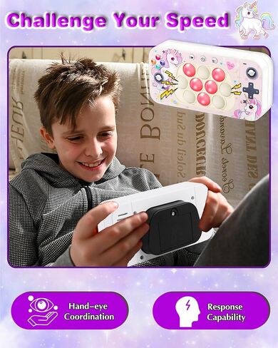 Fast Push Game Fidget Toys for Kids Adults, Push it Fidget Popper Games Quick Push Game Handheld Sensory Console Toys for Kids 6-12, Birthday Gifts for Boys, Girls, Teen (Astronaut) in Kuwait
