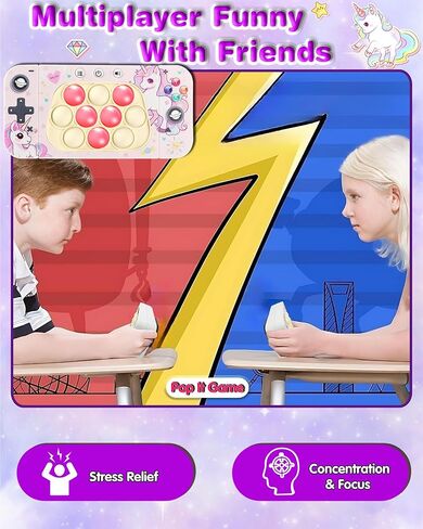 Fast Push Game Fidget Toys for Kids Adults, Push it Fidget Popper Games Quick Push Game Handheld Sensory Console Toys for Kids 6-12, Birthday Gifts for Boys, Girls, Teen (Astronaut) in Kuwait