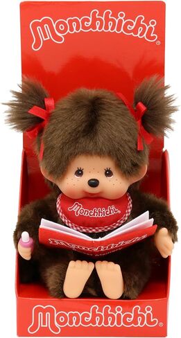 Monchhichi Sekiguchi Sitting & Reading Girl Plush Doll in Saudi Arabia