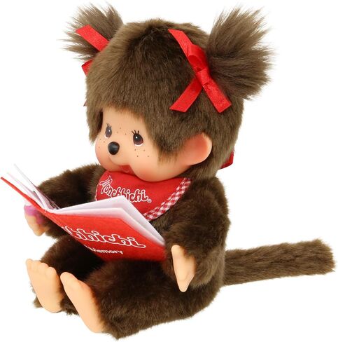 Monchhichi Sekiguchi Sitting & Reading Girl Plush Doll in Saudi Arabia