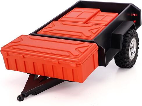 INJORA Utility Trailer with Hitch and Scale Storage Boxes for TRX4M 1/18 RC Crawler Upgrade in Saudi Arabia